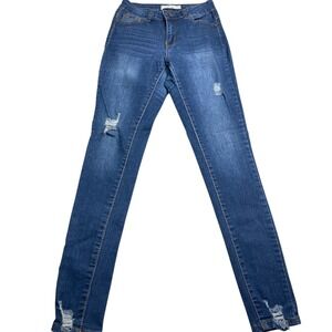 Cyclon Jeans Womens Size 5 Dark Wash Distressed‎ Ankle Skinny Casual Denim Pants